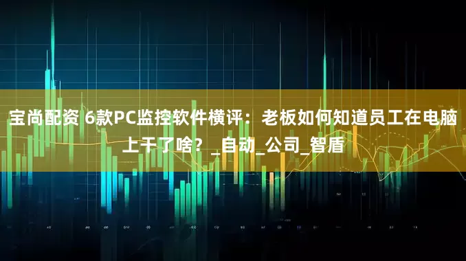 宝尚配资 6款PC监控软件横评：老板如何知道员工在电脑上干了啥？_自动_公司_智盾